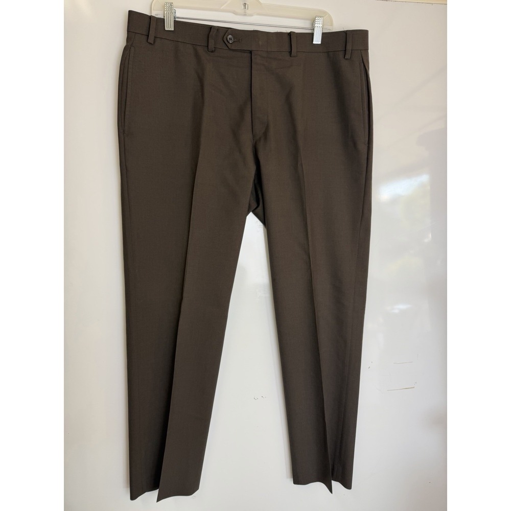 Lauren Ralph Lauren Total Comfort Pants Mens 36X30 Brown‎ 100% Wool Trousers